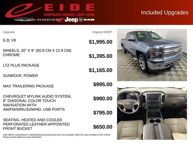 Used 2014 Chevrolet Silverado 1500 LTZ w/ LTZ Plus Package AWD/4WD image 13