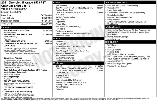 Certified 2021 Chevrolet Silverado 1500 RST w/ All Star Edition Plus image 37