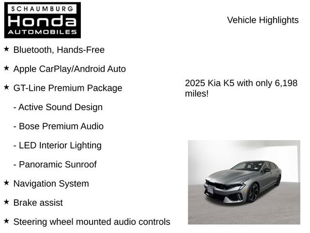Used 2025 Kia K5 GT-Line w/ GT-Line Premium Package FWD image 7