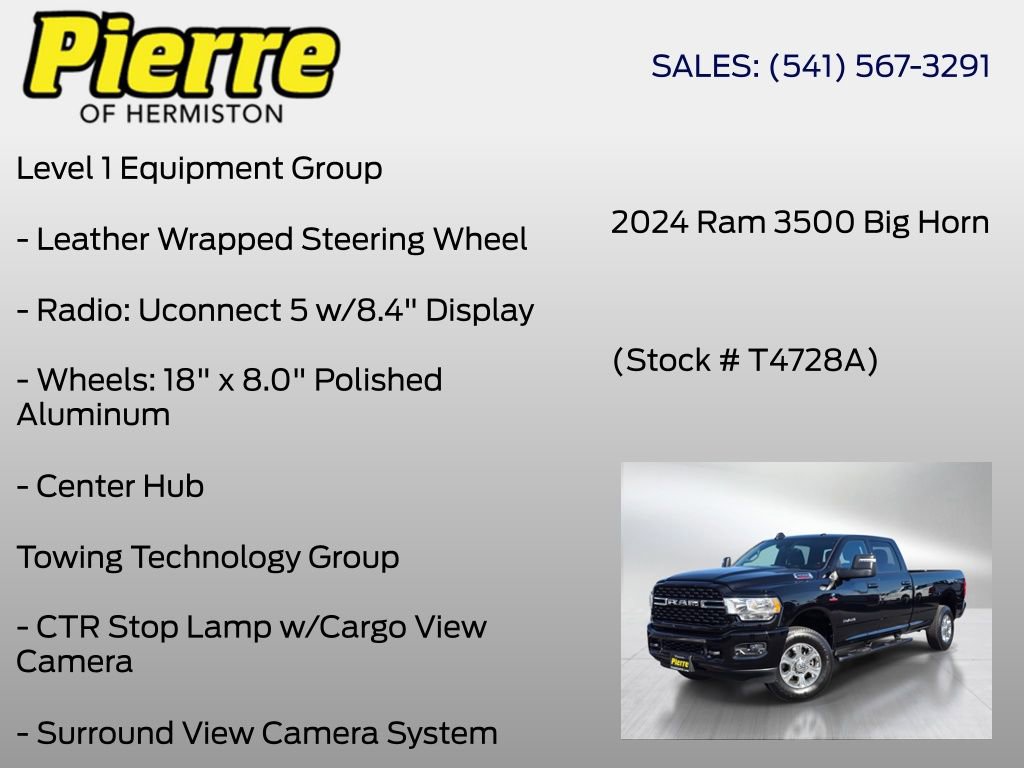 Used 2024 RAM 3500 Big Horn w/ Safety Group AWD/4WD image 24