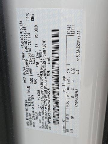 New 2024 Ford Transit 250 148 Medium Roof w/ Load Area Protection Package RWD image 48