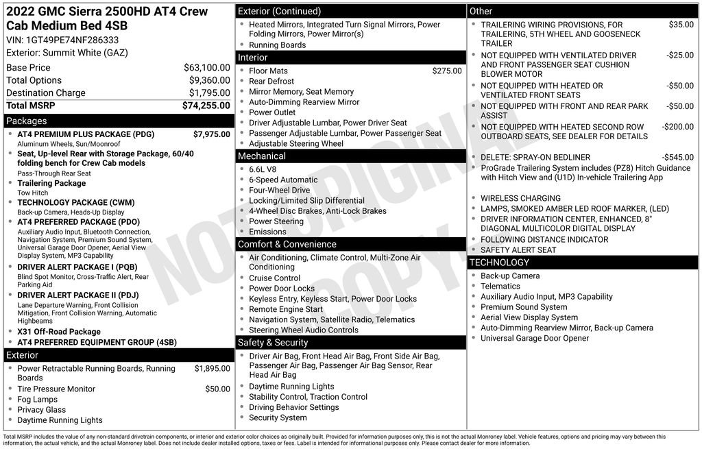 Certified 2022 GMC Sierra 2500 AT4 w/ AT4 Premium Plus Package AWD/4WD image 4
