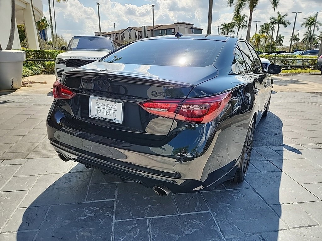 Used 2023 INFINITI Q50 Red Sport 400 w/ Black Opal Edition image 10