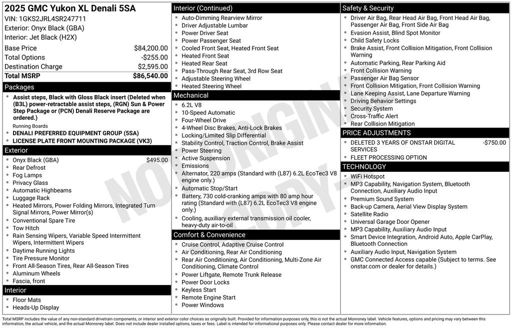 Used 2025 GMC Yukon XL Denali AWD/4WD image 35