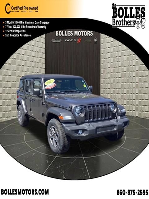 Certified 2022 Jeep Wrangler Unlimited Sport AWD/4WD image 1