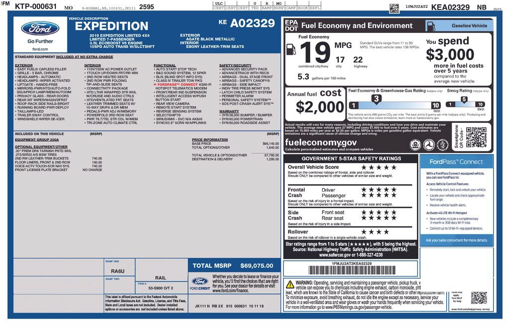 Used 2019 Ford Expedition Limited AWD/4WD image 88