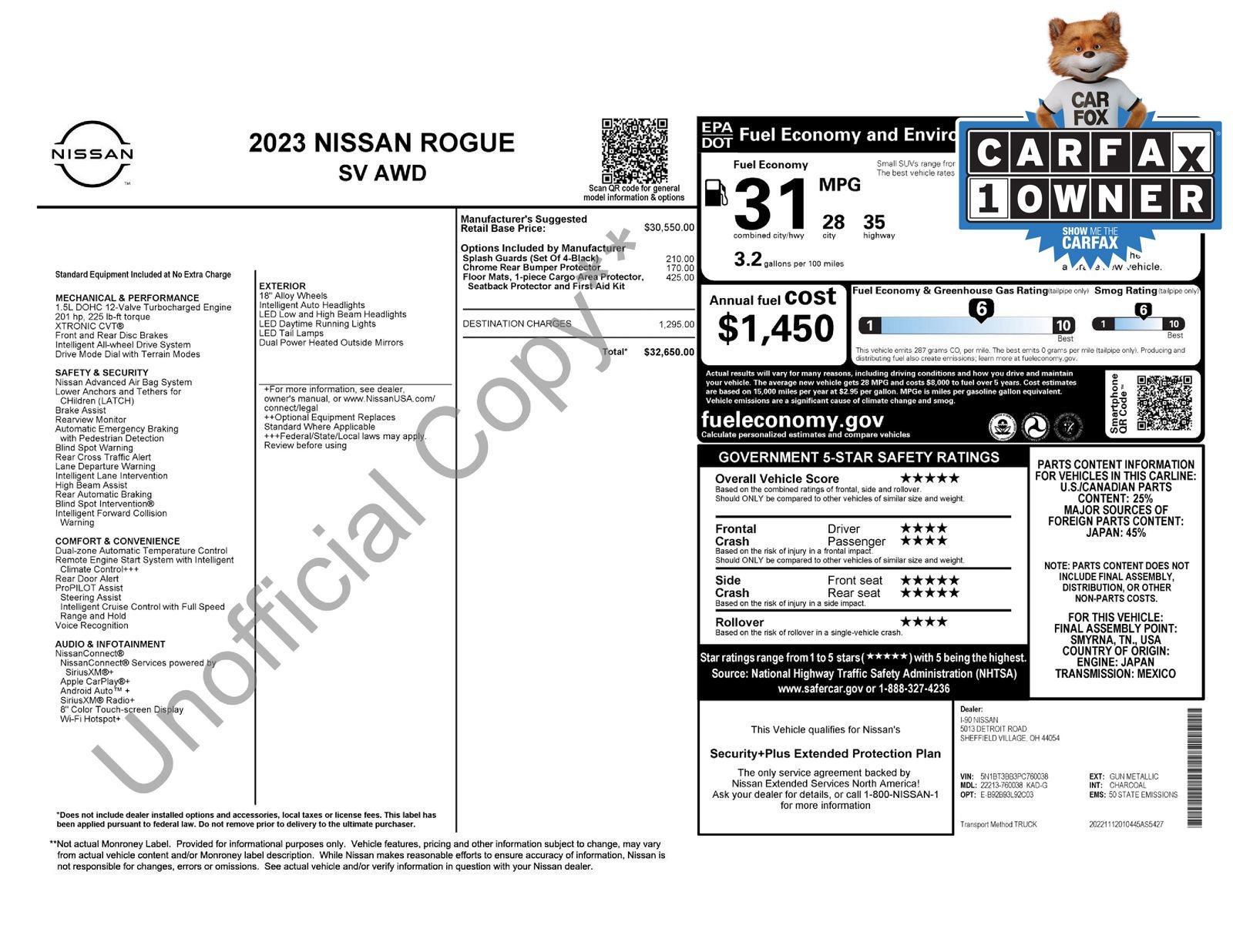 Certified 2023 Nissan Rogue SV image 3