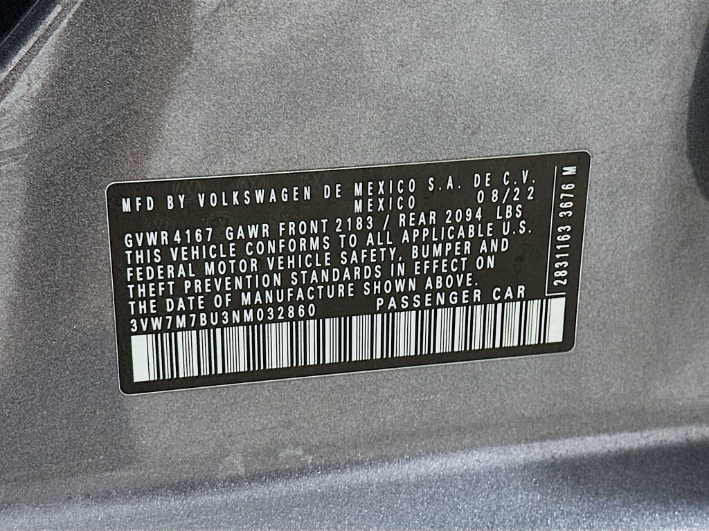 Used 2022 Volkswagen Jetta SE w/ Panoramic Sunroof Package FWD image 27