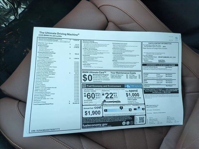 New 2026 BMW X5 xDrive50e image 18