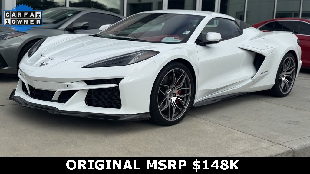 Used 2024 Chevrolet Corvette Z06 w/ Chrome Exterior Badge Package