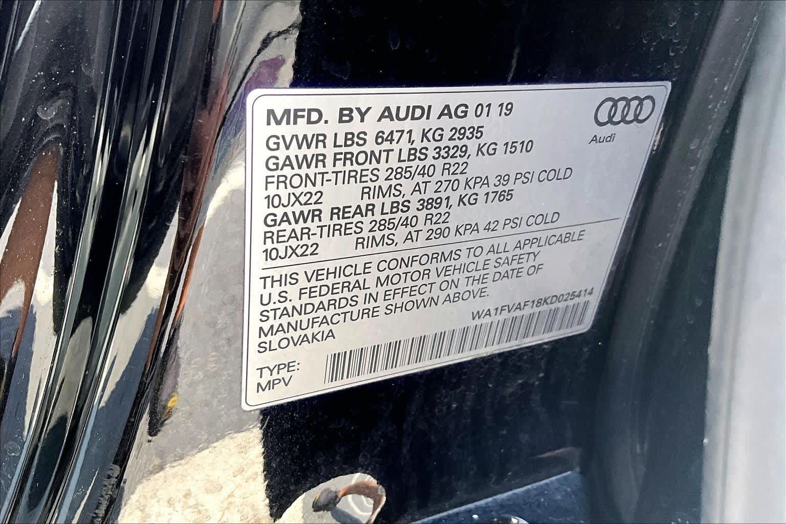 Used 2019 Audi Q8 Prestige AWD/4WD image 33