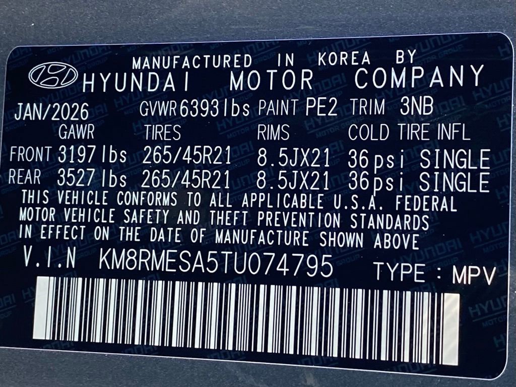 New 2026 Hyundai Palisade Calligraphy AWD/4WD image 46
