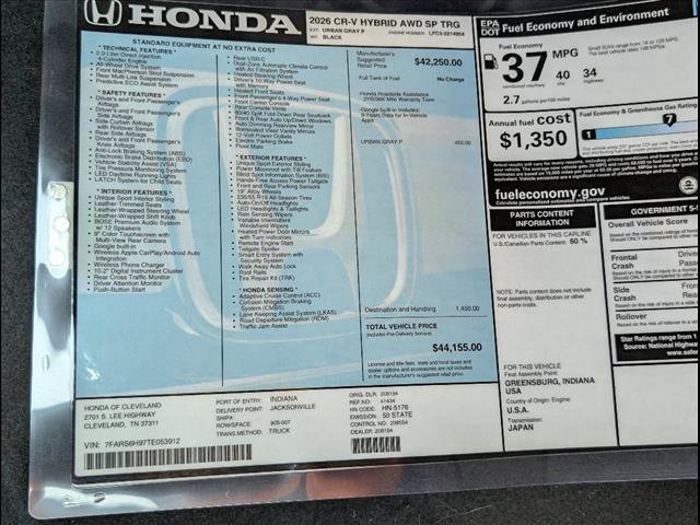 New 2026 Honda CR-V Sport Touring image 17