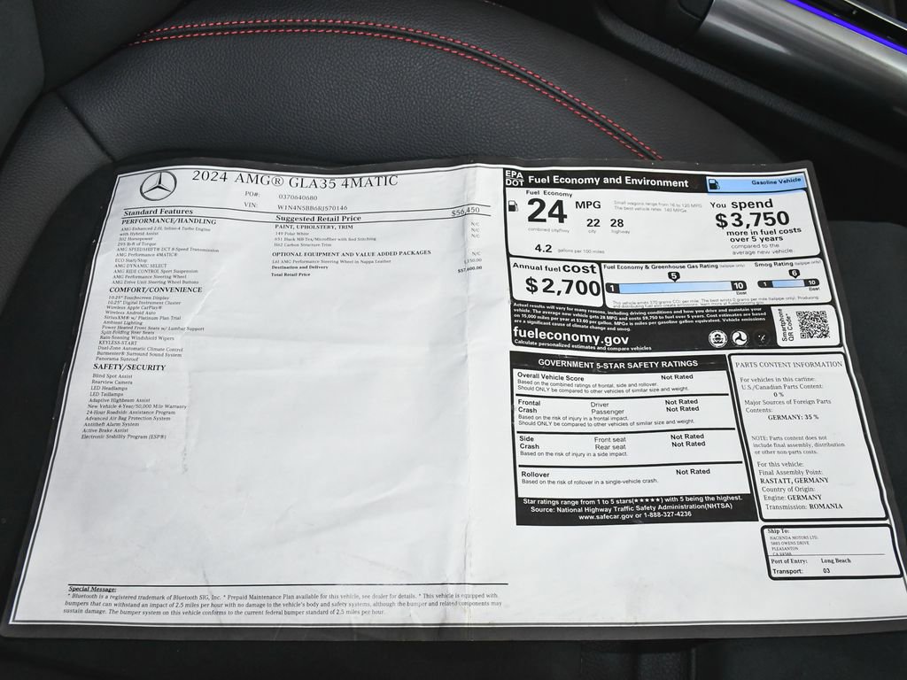 Used 2024 Mercedes-Benz GLA 35 AMG 4MATIC image 64