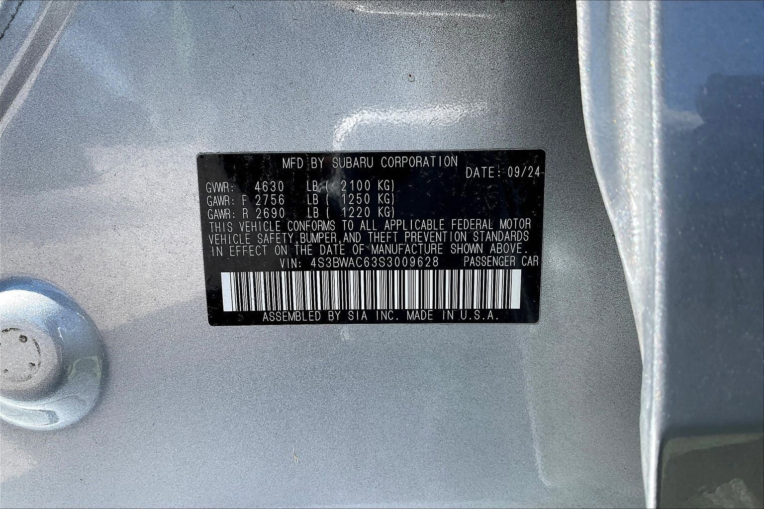 Certified 2025 Subaru Legacy Premium AWD/4WD image 32