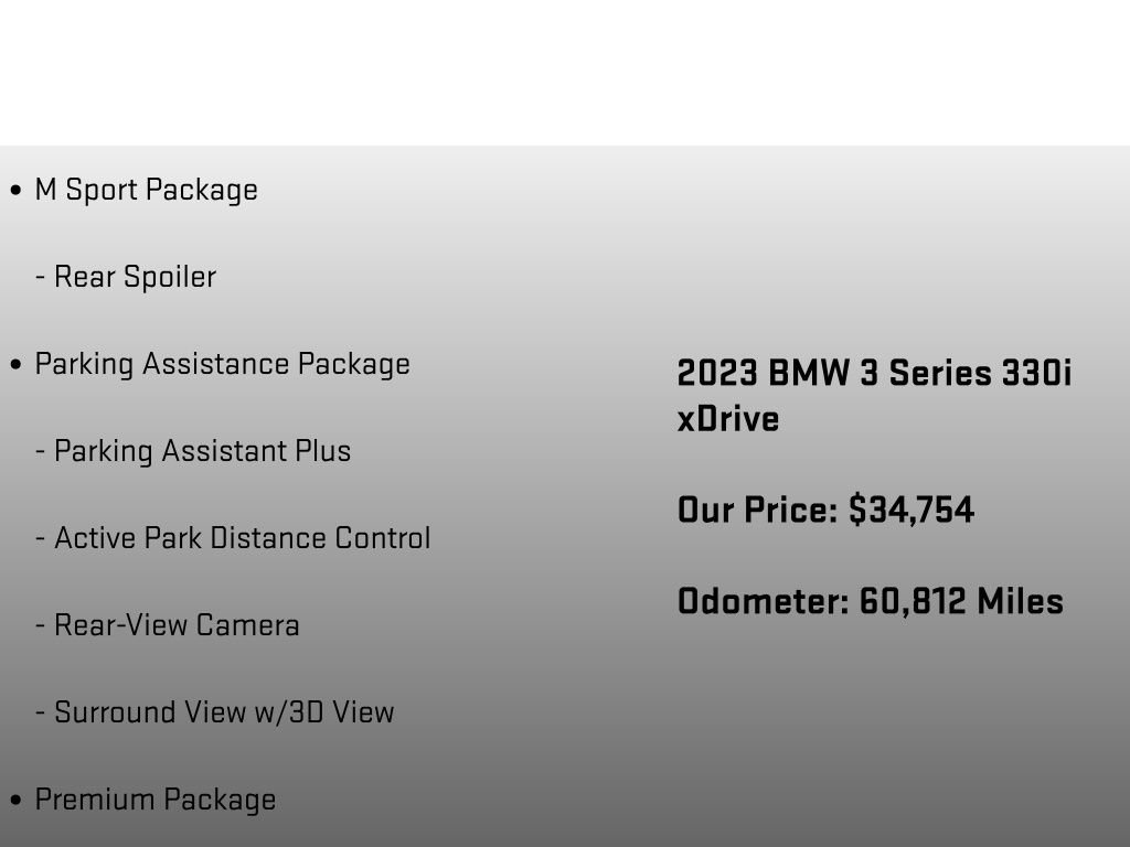 Used 2023 BMW 330i xDrive Sedan w/ M Sport Package AWD/4WD image 24