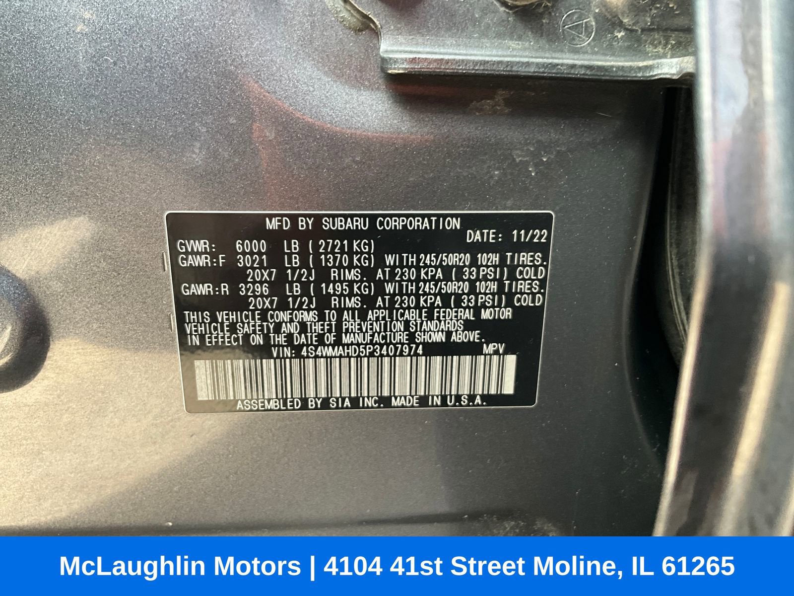 Certified 2023 Subaru Ascent Onyx Edition image 19