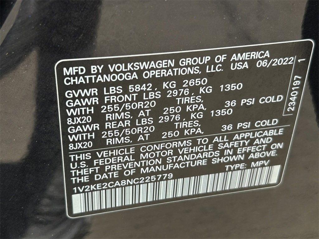 Used 2022 Volkswagen Atlas Cross Sport SE image 29