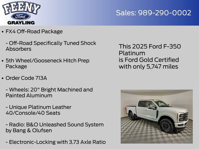 Certified 2025 Ford F350 Platinum AWD/4WD image 13