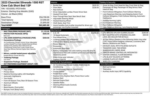 Used 2023 Chevrolet Silverado 1500 RST w/ Max Trailering Package AWD/4WD image 4