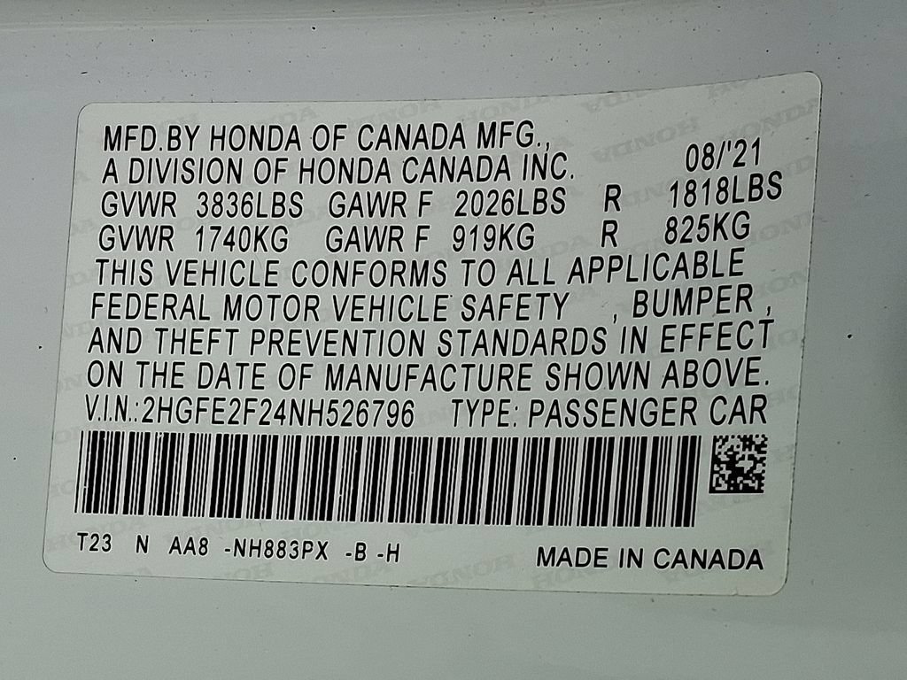 Used 2022 Honda Civic LX image 27