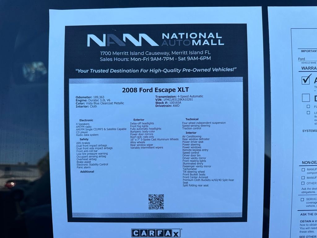 Used 2008 Ford Escape XLT AWD/4WD image 41