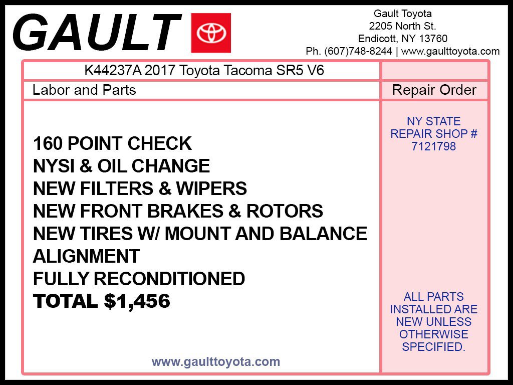 Used 2017 Toyota Tacoma SR5 w/ Tow Package AWD/4WD image 2