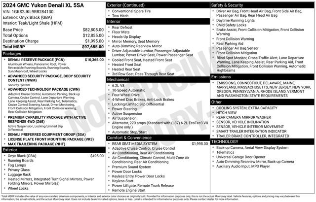 Certified 2024 GMC Yukon XL Denali w/ Denali Reserve Package image 33