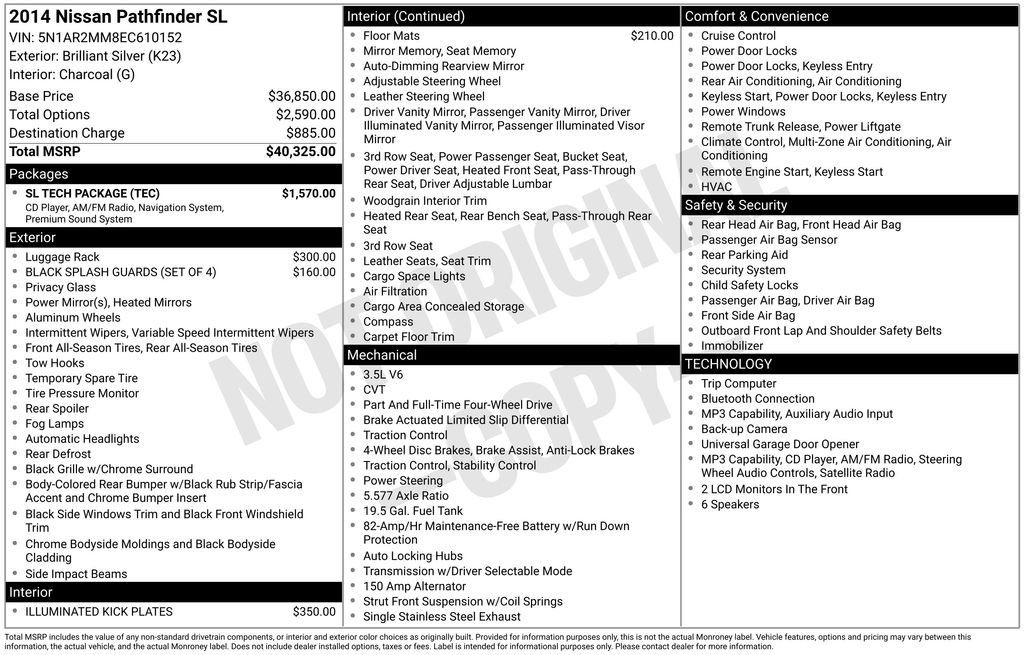 Used 2014 Nissan Pathfinder SL w/ SL Tech Package image 26