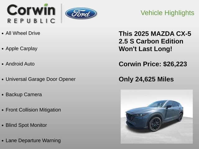 Used 2025 MAZDA CX-5 Carbon Edition image 6