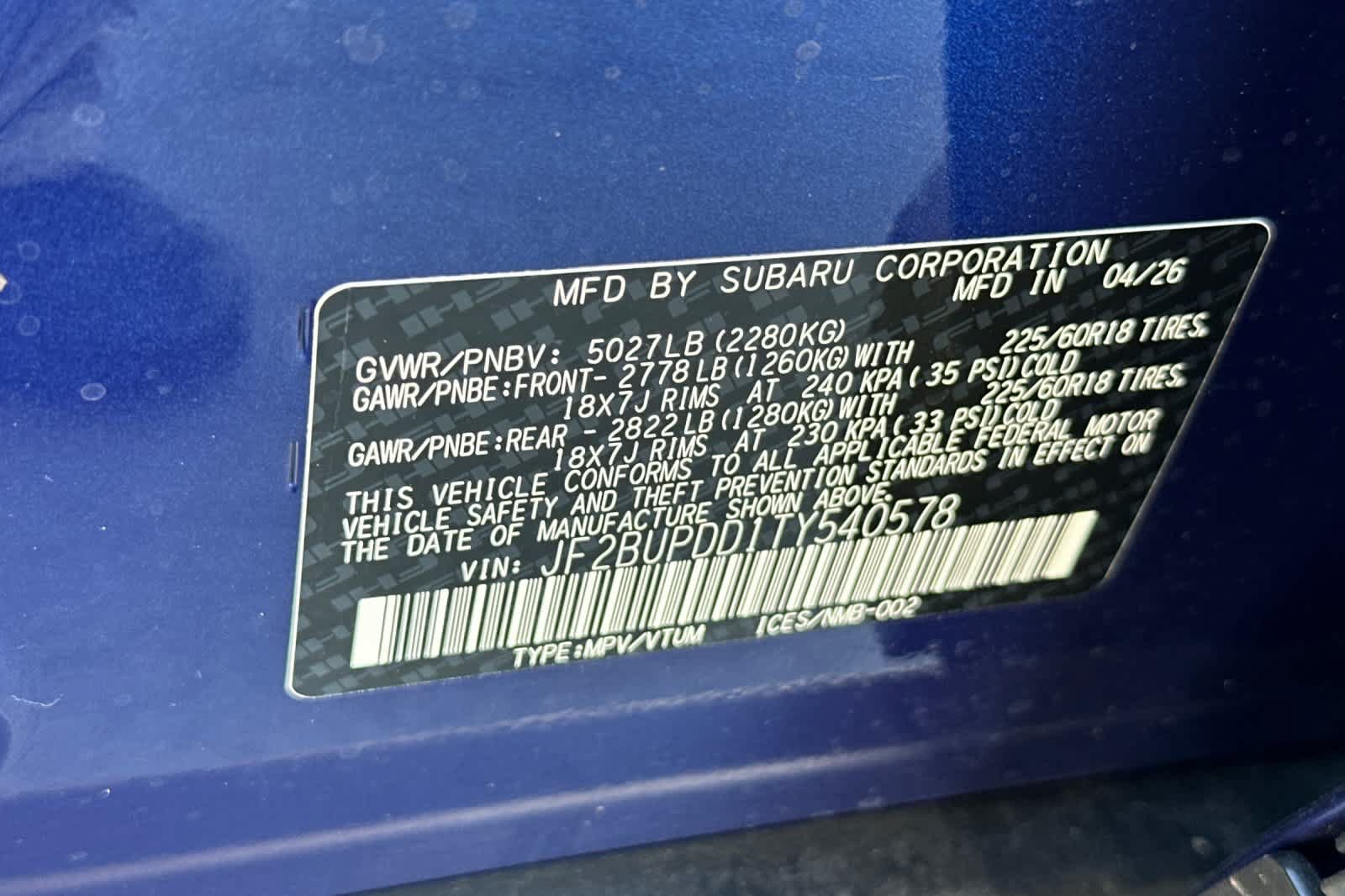 New 2026 Subaru Outback Limited w/ Premium/Limited Plus Package AWD/4WD image 35