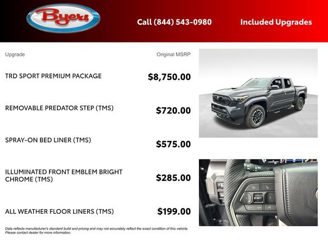 New 2026 Toyota Tacoma TRD Sport w/ TRD Sport Premium Package image 5