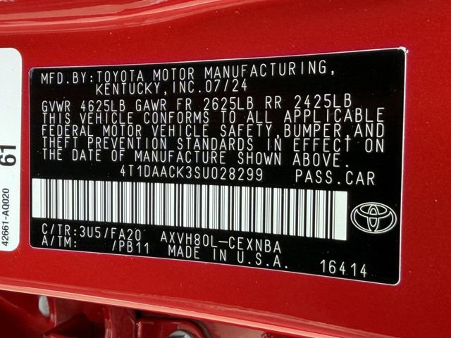 Certified 2025 Toyota Camry LE FWD image 31