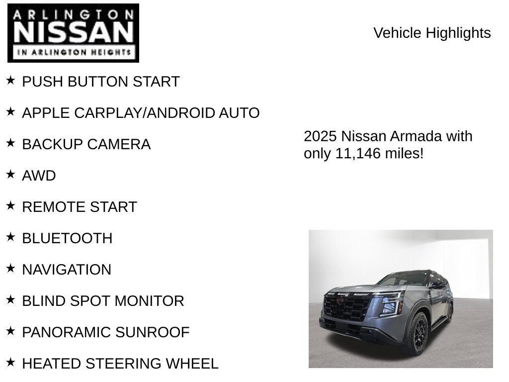 Certified 2025 Nissan Armada PRO-4X w/ Pro-4X Premium Package AWD/4WD image 8