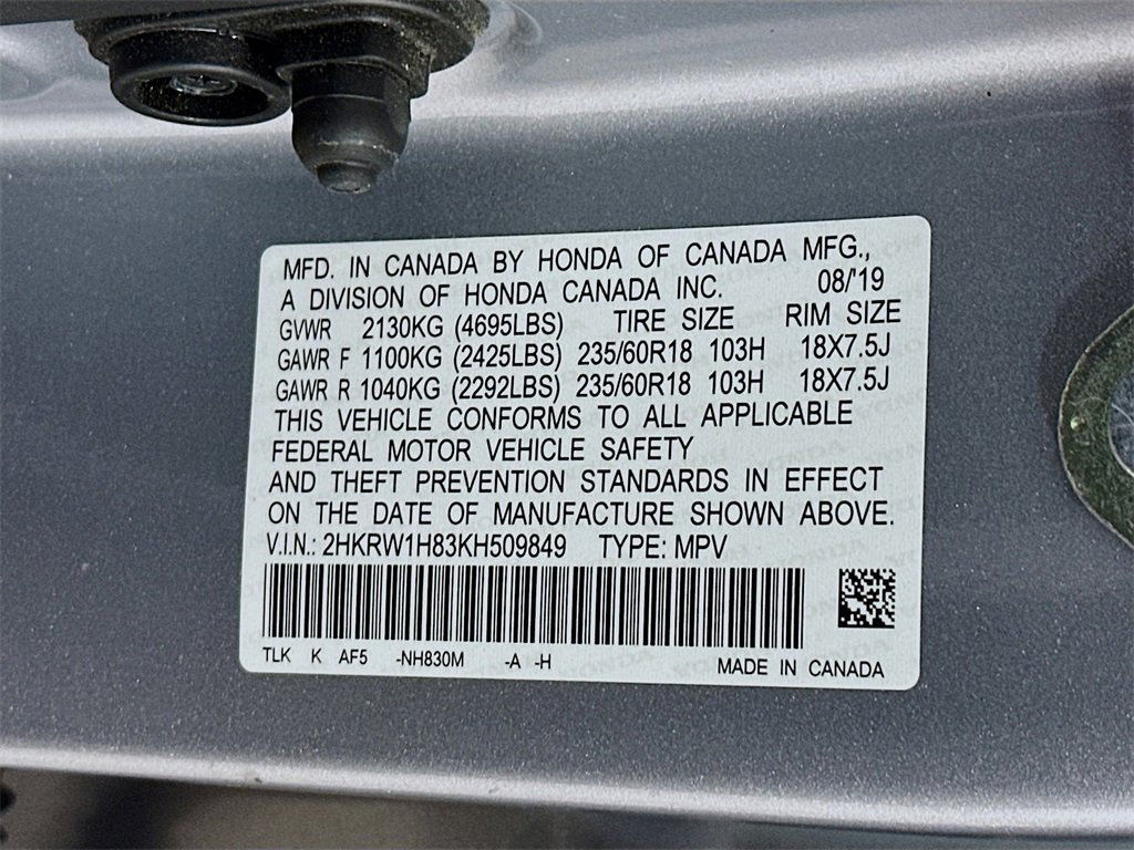 Certified 2019 Honda CR-V EX-L image 27
