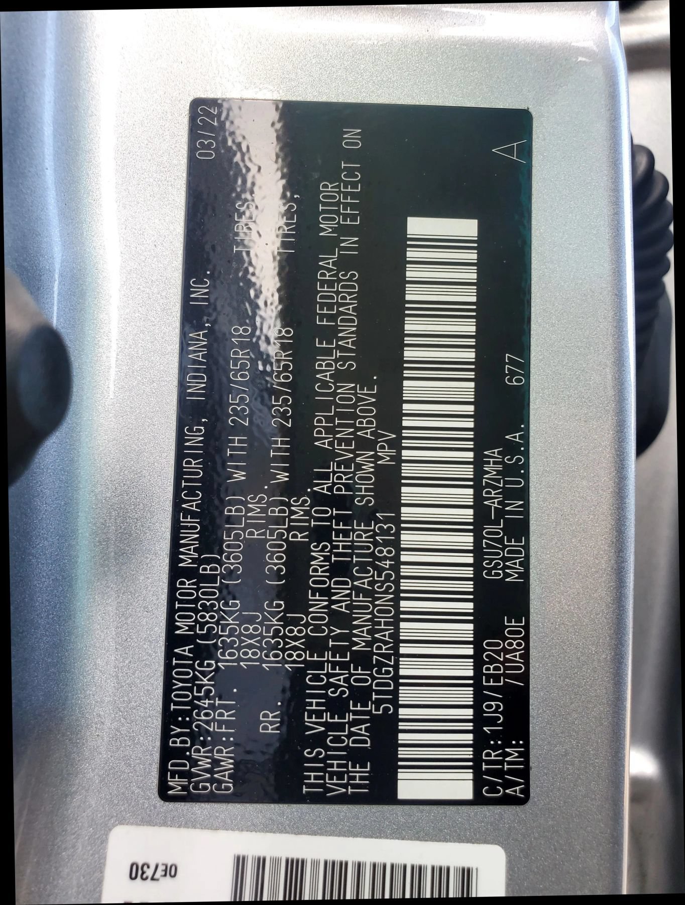 Used 2022 Toyota Highlander XLE FWD image 76