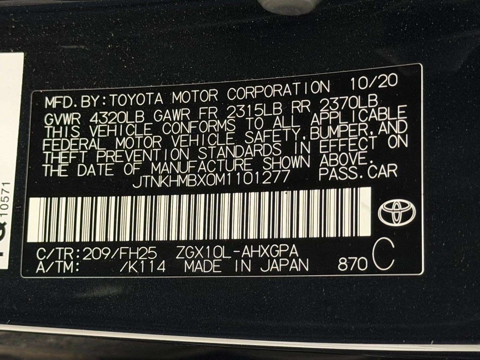 Used 2021 Toyota C-HR Nightshade FWD image 22