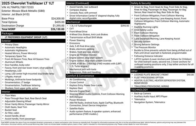 Used 2025 Chevrolet TrailBlazer LT image 29