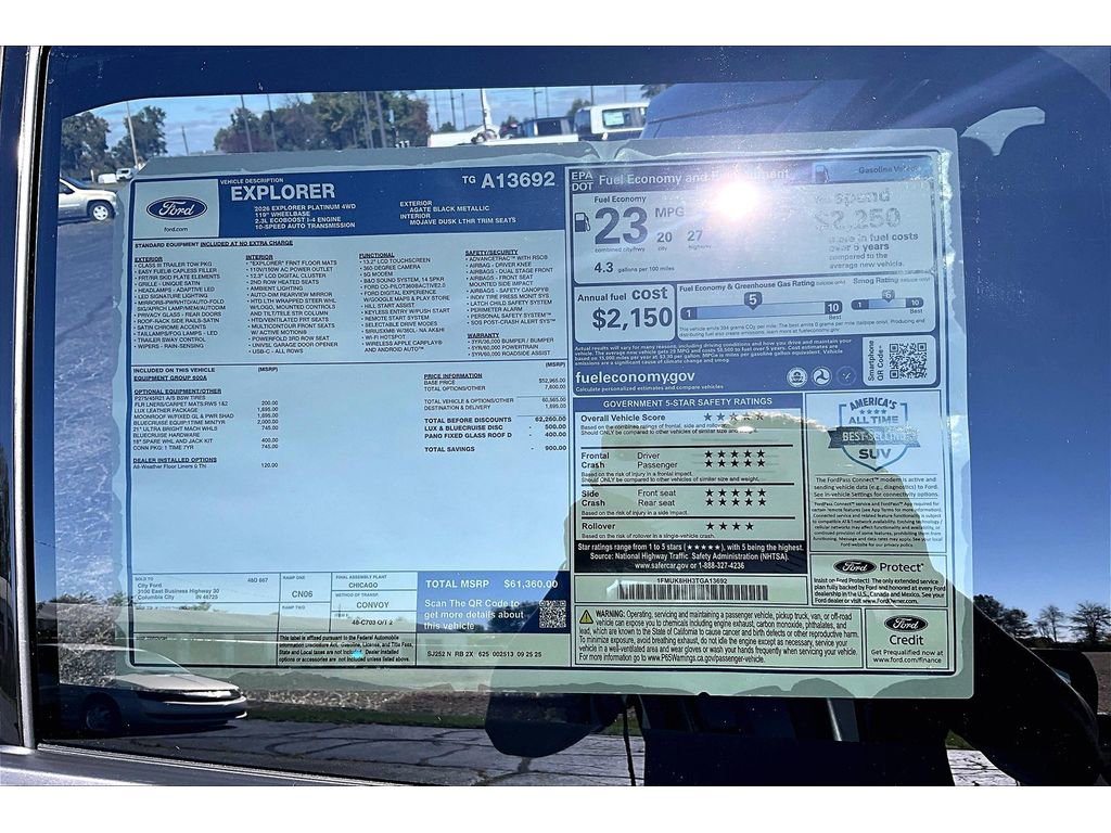 New 2026 Ford Explorer Platinum w/ LUX Leather Package image 45