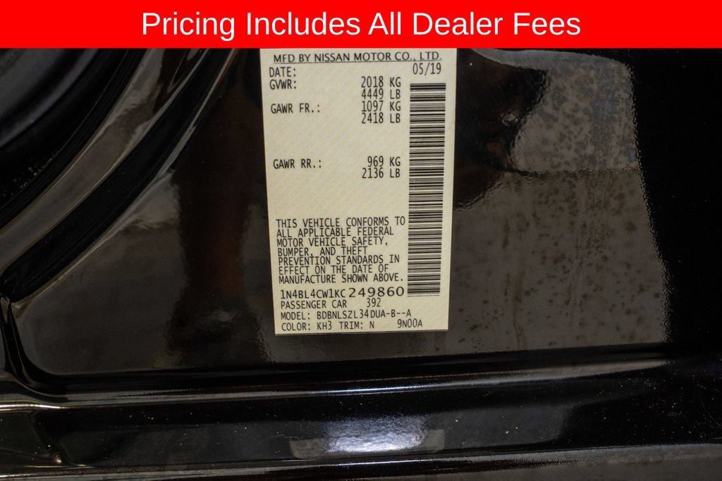 Used 2019 Nissan Altima 2.5 SR AWD/4WD image 19