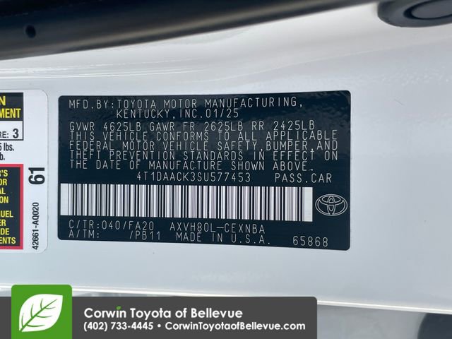 Used 2025 Toyota Camry LE FWD image 24