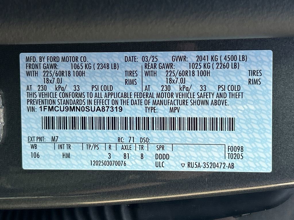 Used 2025 Ford Escape ST-Line AWD/4WD image 28
