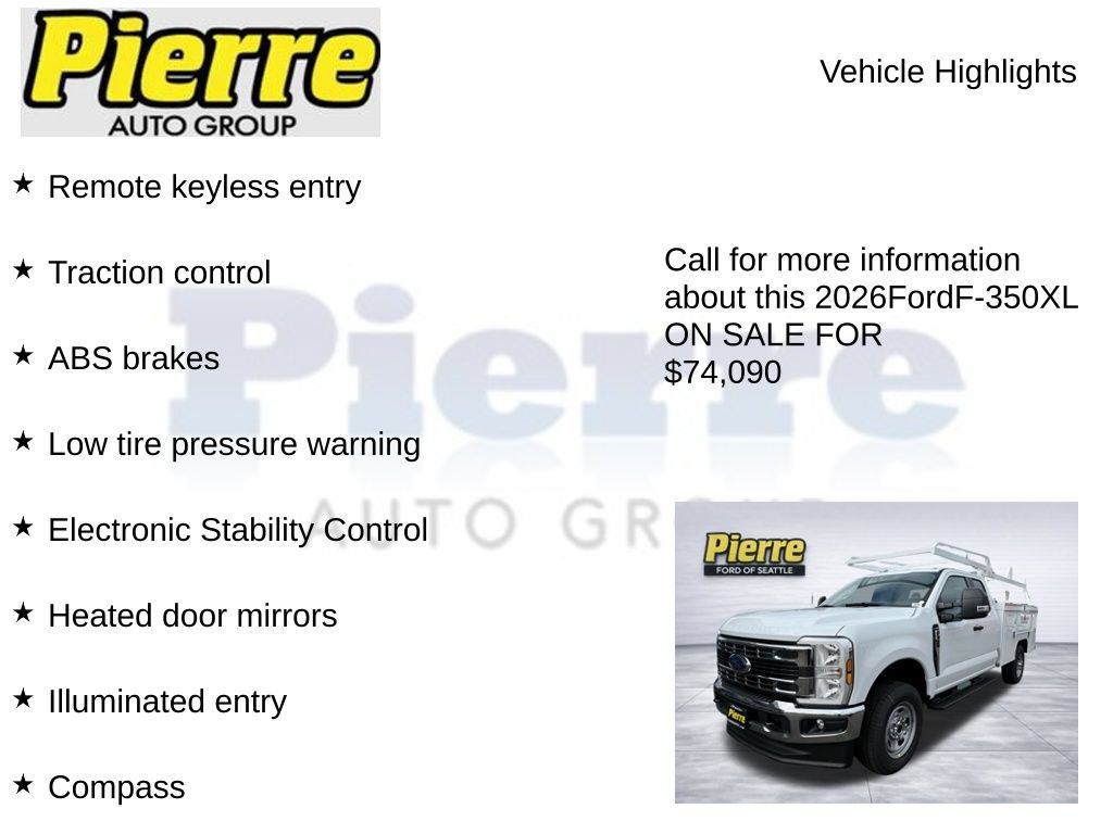 New 2026 Ford F350 XL w/ XL Chrome Package AWD/4WD image 7