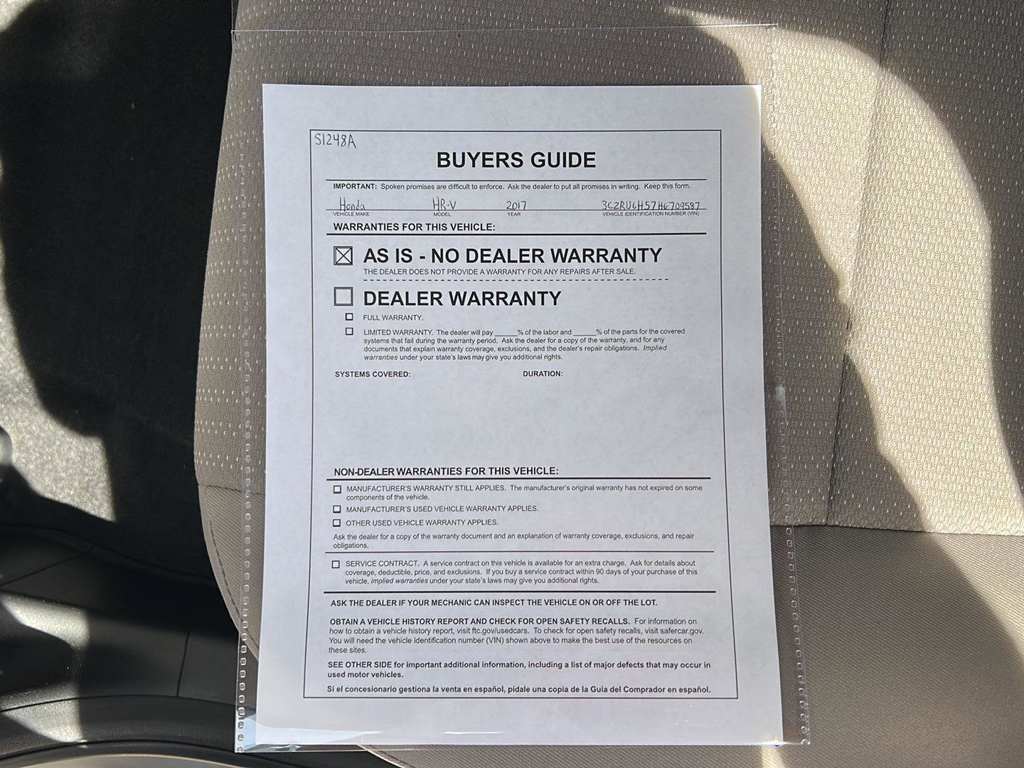 Used 2017 Honda HR-V EX image 28