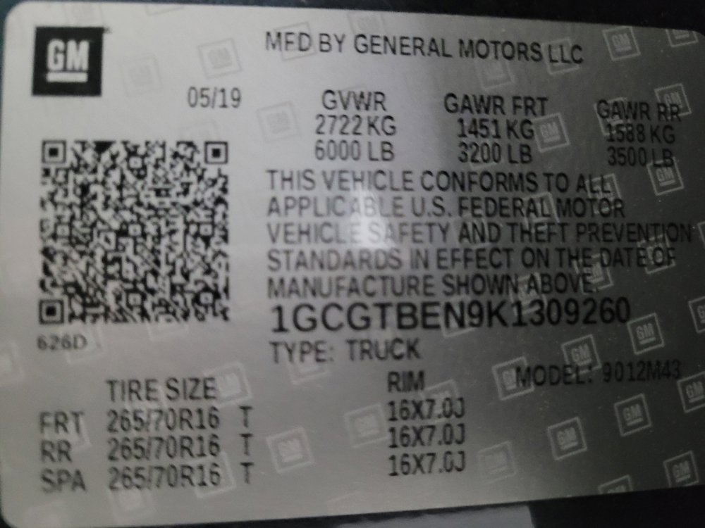 Used 2019 Chevrolet Colorado W/T w/ WT Convenience Package AWD/4WD image 33
