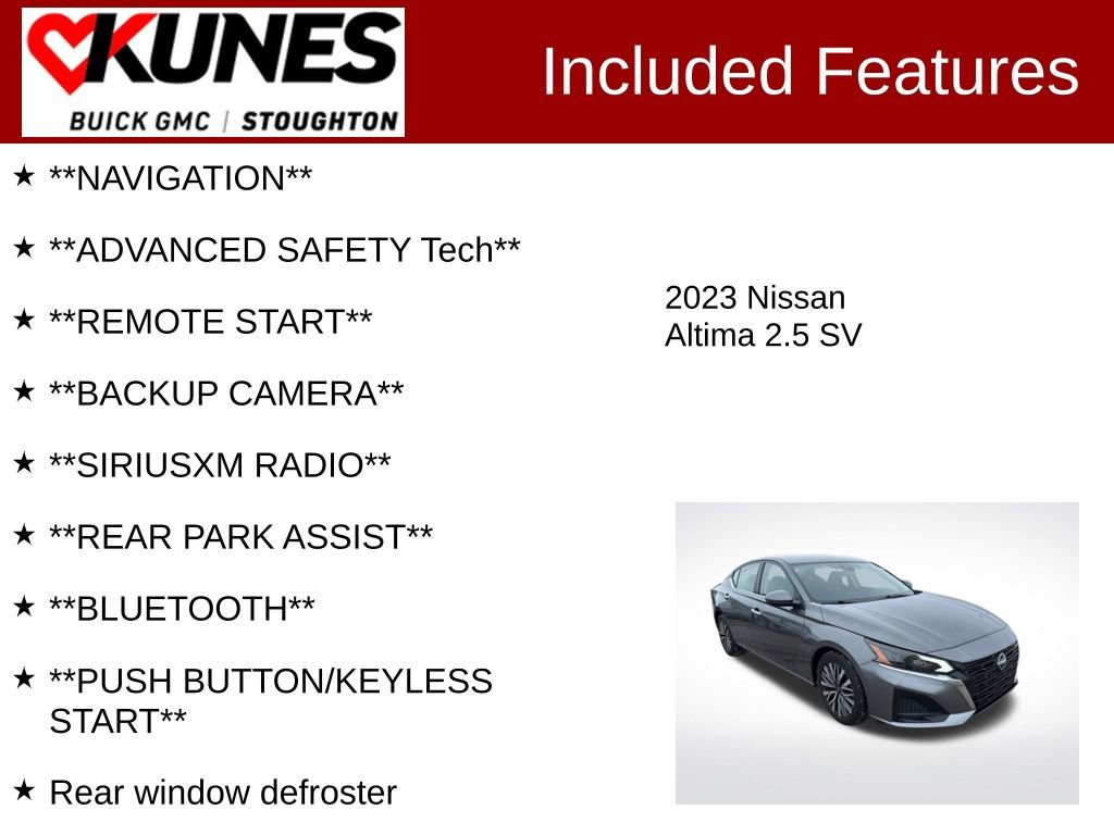 Used 2023 Nissan Altima 2.5 SV image 2