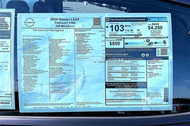 New 2026 Nissan Leaf Platinum+ image 13