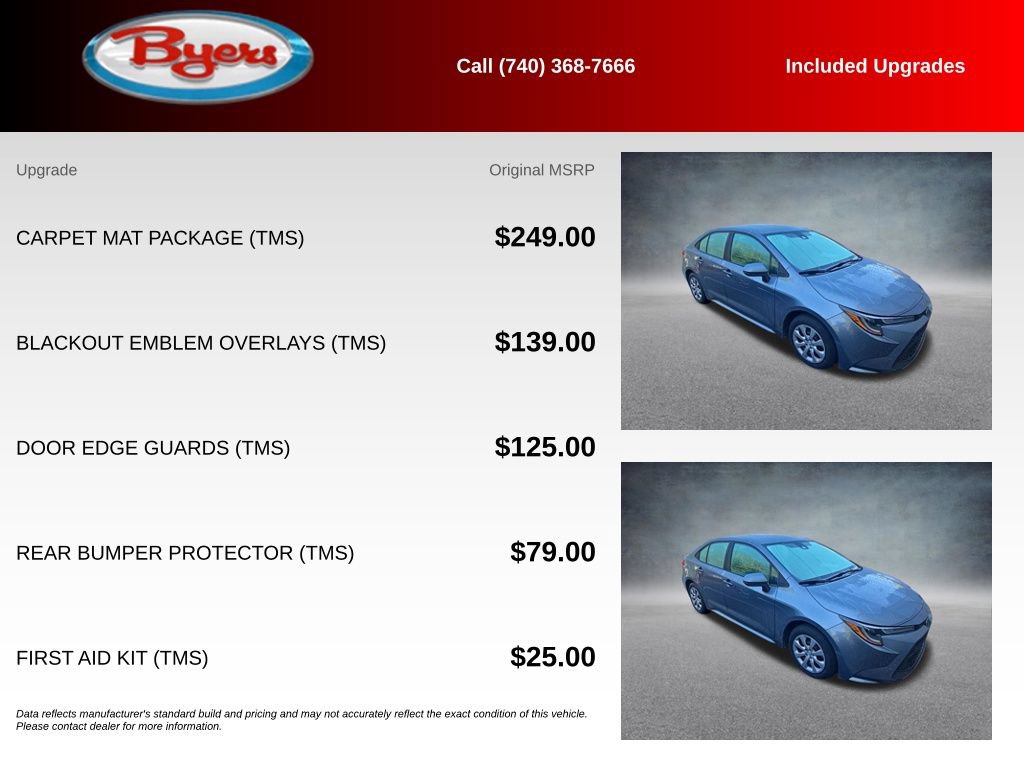 Used 2022 Toyota Corolla LE w/ Carpet Mat Package (TMS) FWD image 5