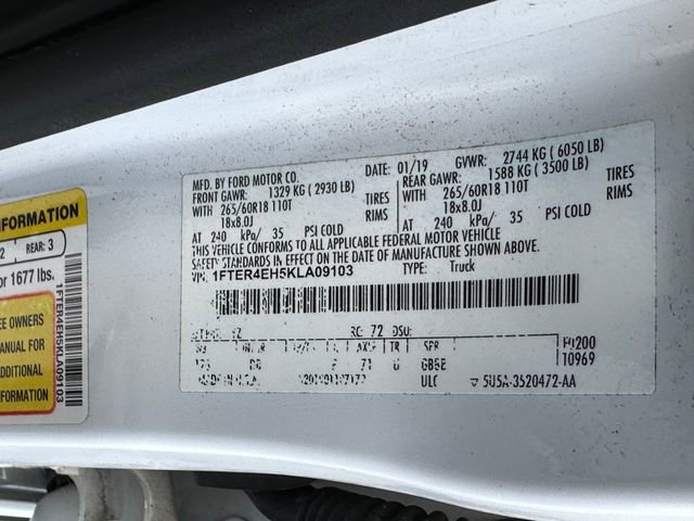 Used 2019 Ford Ranger Lariat w/ Technology Package image 40