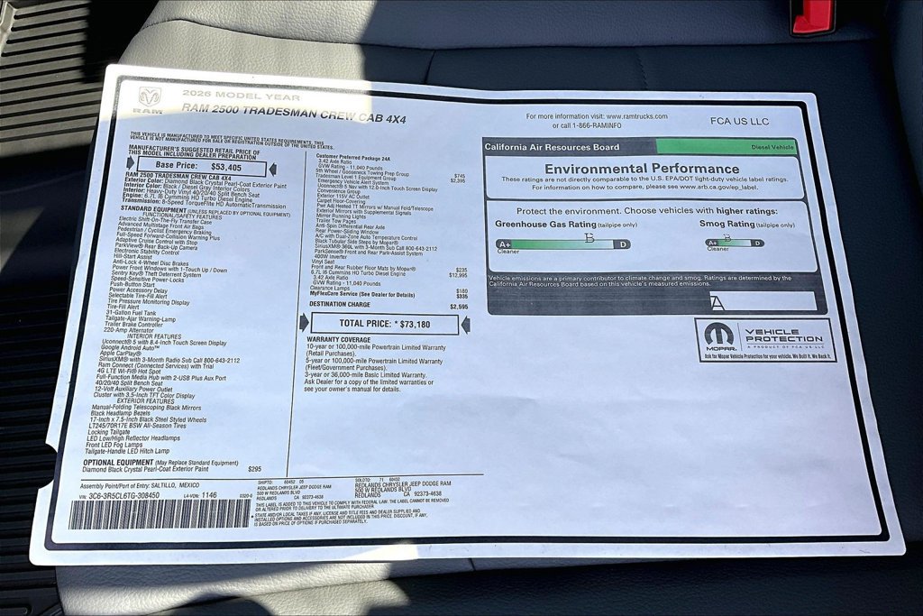 New 2026 RAM 2500 Tradesman AWD/4WD image 34